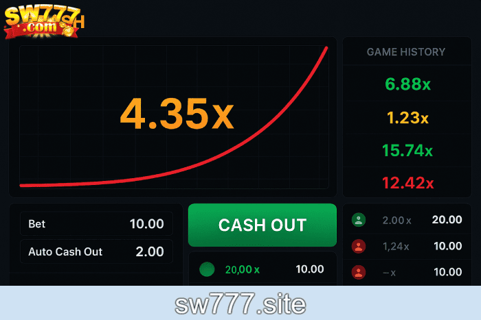 Jogo Crash Cassino SW777 apostas emocionantes